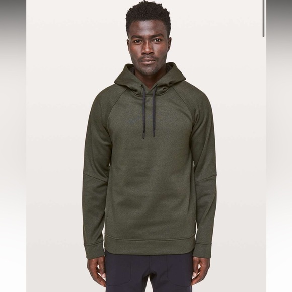 Lululemon City Sweat Pullover Hoodie *ThermoHeathered Dark Olive